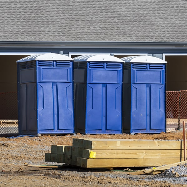 what is the expected delivery and pickup timeframe for the porta potties in Haskins